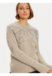 Marciano Guess Sweter 4BGR44 5786Z Brązowy Regular Fit. Kolor: brązowy. Materiał: wełna, syntetyk #2