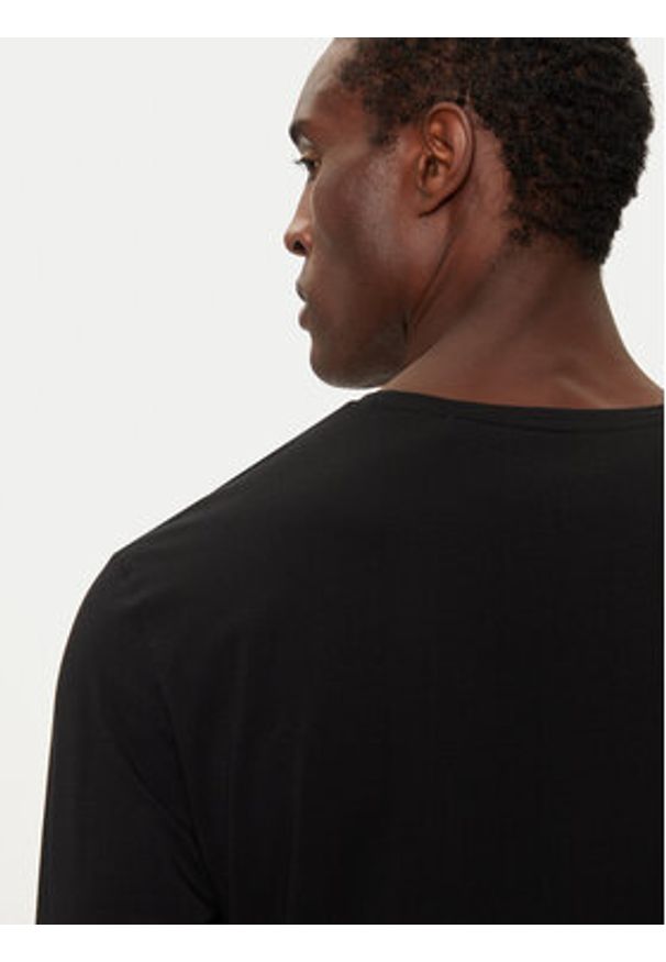 BOSS - Boss Longsleeve Mix&Match 50515390 Czarny Regular Fit. Kolor: czarny. Materiał: bawełna. Długość rękawa: długi rękaw