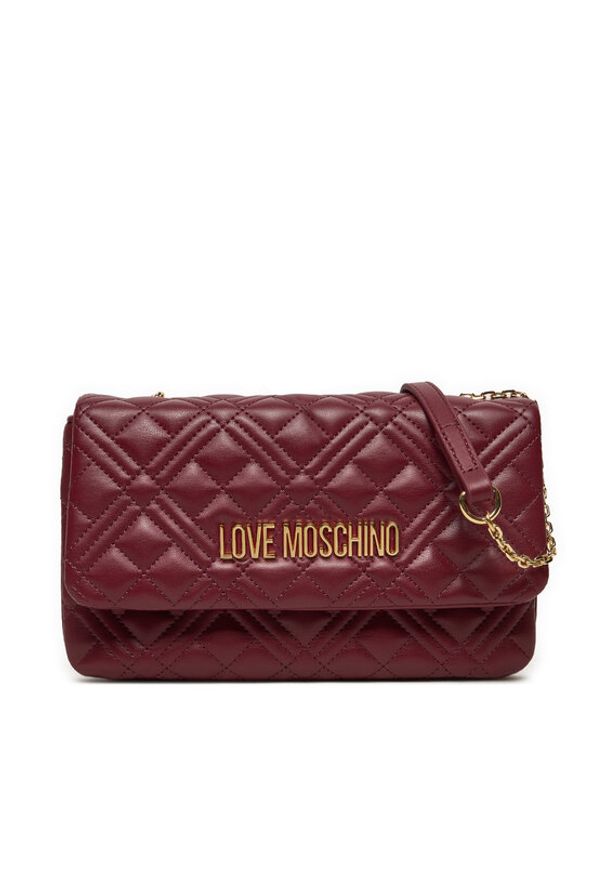 Love Moschino - LOVE MOSCHINO Torebka JC4097PP1LLA0552 Bordowy. Kolor: czerwony. Materiał: skórzane