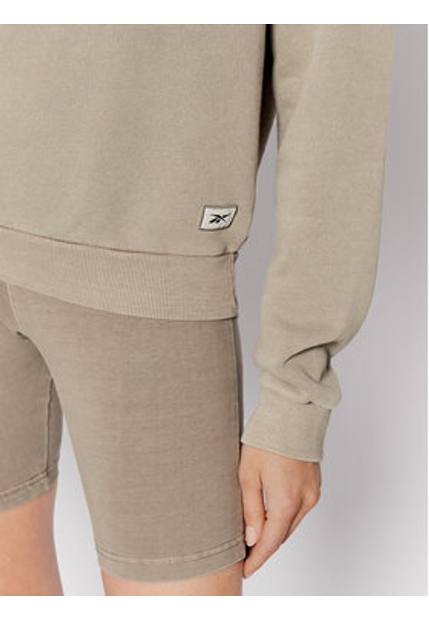 Reebok Bluza Classics Natural Dye Beżowy Loose Fit. Kolor: beżowy. Materiał: bawełna
