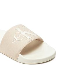 Calvin Klein Jeans Klapki Slide Monogram Co YW0YW00103 Różowy. Kolor: różowy. Materiał: materiał