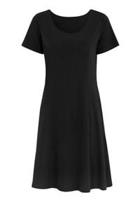 Cellbes Dżersejowa sukienka z kieszeniami Czarny female czarny 34/36. Kolor: czarny. Materiał: jersey. Długość rękawa: krótki rękaw #1