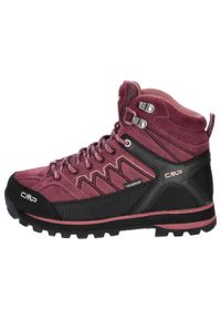 Buty trekkingowe damskie CMP MOON MID. Kolor: fioletowy, czarny, wielokolorowy. Materiał: skóra, materiał, syntetyk, guma, zamsz. Styl: sportowy. Sport: turystyka piesza