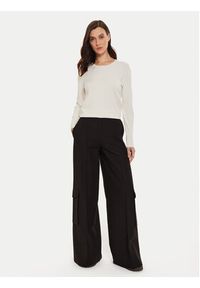 Sisley Sweter 17Q3M100F Beżowy Regular Fit. Kolor: beżowy. Materiał: wiskoza #3