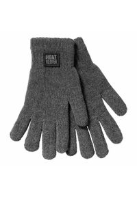 HEAT KEEPER - Rękawiczki termoaktywne Heatkeeper damskie szenilowe ciemnoszare. Kolor: szary, wielokolorowy, brązowy. Sport: turystyka piesza #1