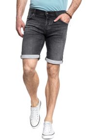 Mustang - SPODENKI MĘSKIE MUSTANG Chicago Short DENIM BLACK 1007116 4000 683. Materiał: denim #3