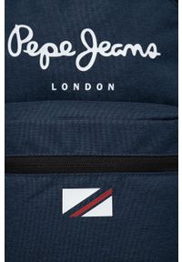 Pepe Jeans plecak LONDON BACKPACK kolor granatowy duży z nadrukiem. Kolor: niebieski. Wzór: nadruk #5