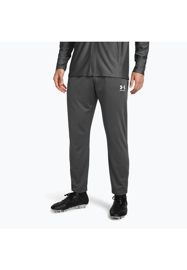 Spodnie piłkarskie męskie Under Armour Challenger Pique. Kolor: szary. Sport: piłka nożna