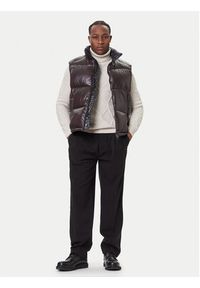 Save The Duck Kamizelka D81382U LOVE21 Brązowy Regular Fit. Kolor: brązowy. Materiał: syntetyk #6