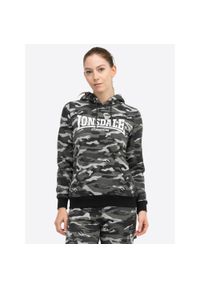 Bluza damska z kapturem Lonsdale Clough. Typ kołnierza: kaptur. Kolor: zielony, brązowy, szary, wielokolorowy #1