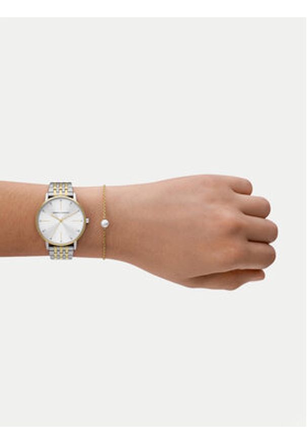 Armani Exchange Zegarek AX7156SET Srebrny. Kolor: srebrny