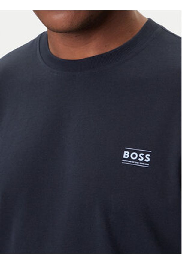 BOSS T-Shirt Te_Move 50547087 Granatowy Relaxed Fit. Kolor: niebieski. Materiał: bawełna