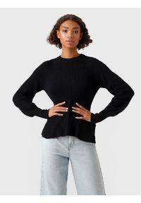 Vero Moda Sweter Holly 10268921 Czarny Regular Fit. Kolor: czarny. Materiał: wiskoza #1