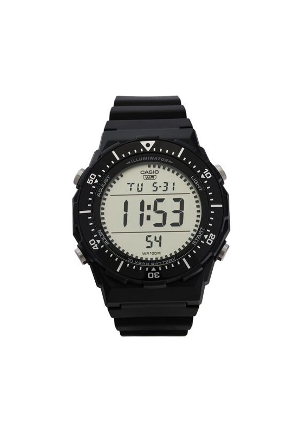 Casio Zegarek Sport AE-1700H-1AVEF Czarny. Kolor: czarny. Materiał: syntetyk. Styl: sportowy