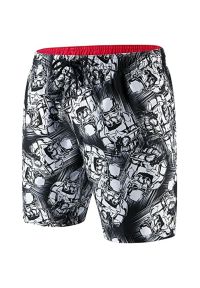 Szorty kąpielowe dziecięce Speedo Print Leisure 17". Kolor: czarny. Wzór: nadruk
