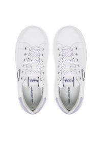 Karl Lagerfeld - KARL LAGERFELD Sneakersy Anakapri KL63530N Biały. Kolor: biały. Materiał: skóra