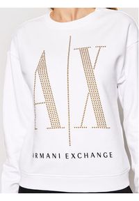 Armani Exchange Bluza 8NYM01 YJ68Z 1000 Biały Regular Fit. Kolor: biały. Materiał: bawełna #4