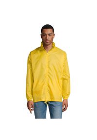 SOL'S - Kurtka Wiatrówka Unisex Dla Dorosłych. Kolor: żółty. Sport: turystyka piesza #1