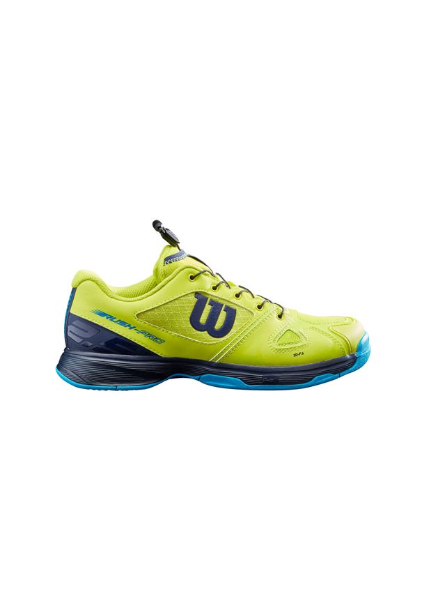 Buty tenisowe dla dzieci Wilson Rush Pro QL. Materiał: kauczuk. Sport: tenis