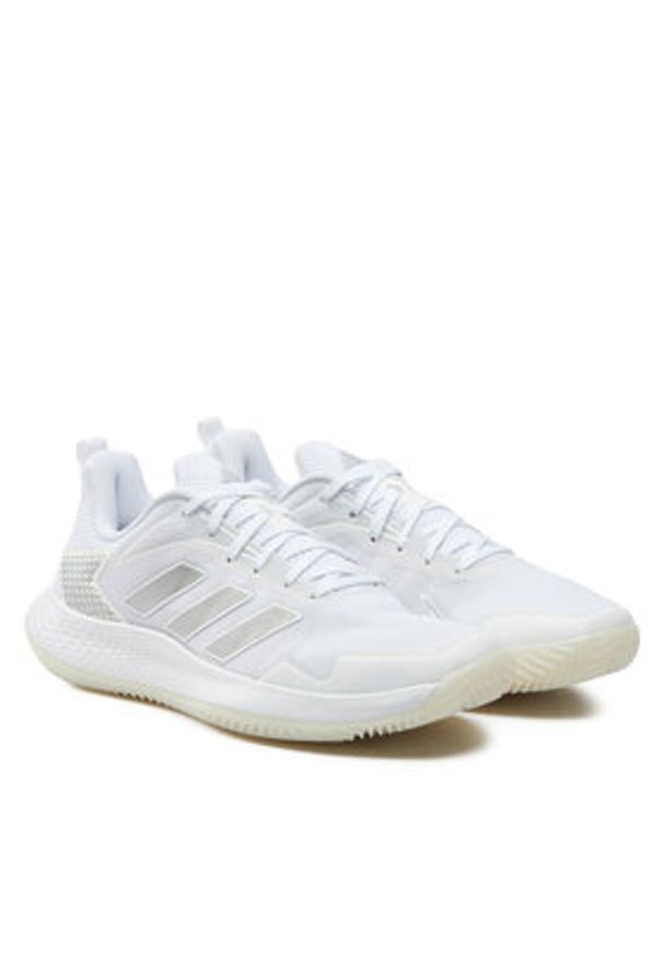 Adidas - adidas Buty do tenisa Defiant Speed Clay Tennis ID1513 Biały. Kolor: biały. Materiał: materiał, mesh. Sport: tenis