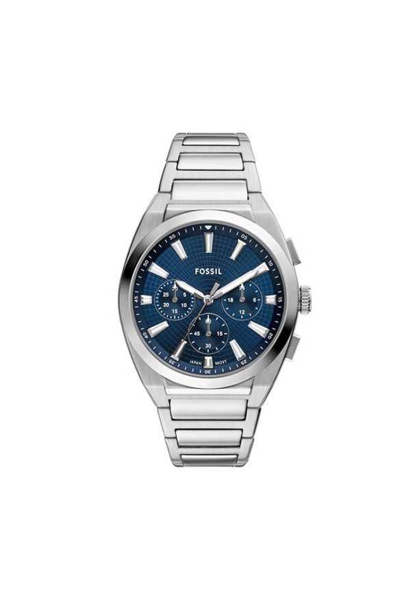 Fossil Zegarek Everett Chronograph FS6104 Srebrny. Kolor: srebrny
