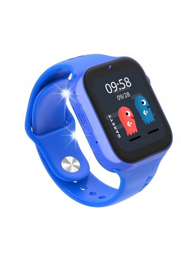 GARETT - Garett Smartwatch dla dzieci Garett Kids Twin 2 4G niebieski. Rodzaj zegarka: smartwatch. Kolor: niebieski