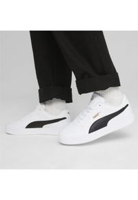 Puma - Sneakersy Caven 2.0 PUMA White Black Gold. Kolor: biały, czarny, żółty, wielokolorowy. Materiał: guma, syntetyk, tkanina, materiał. Sezon: lato