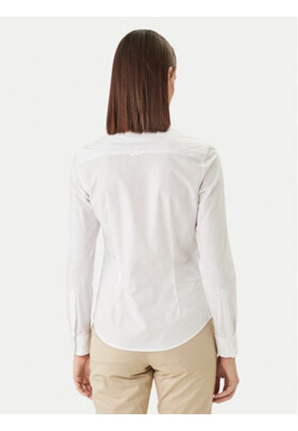 GANT - Gant Koszula 4300486 Biały Slim Fit. Kolor: biały. Materiał: bawełna