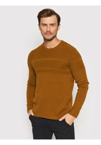 Only & Sons Sweter Bace 22020639 Brązowy Regular Fit. Kolor: brązowy. Materiał: bawełna #1
