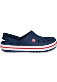 Klapki Crocs Crocband 11016 410 granatowe. Kolor: niebieski, biały, wielokolorowy, czerwony