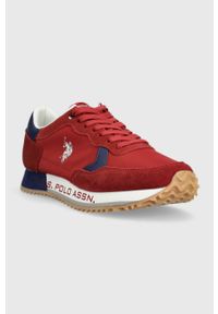 U.S. Polo Assn. sneakersy CLEEF kolor czerwony. Zapięcie: sznurówki. Kolor: czerwony #2