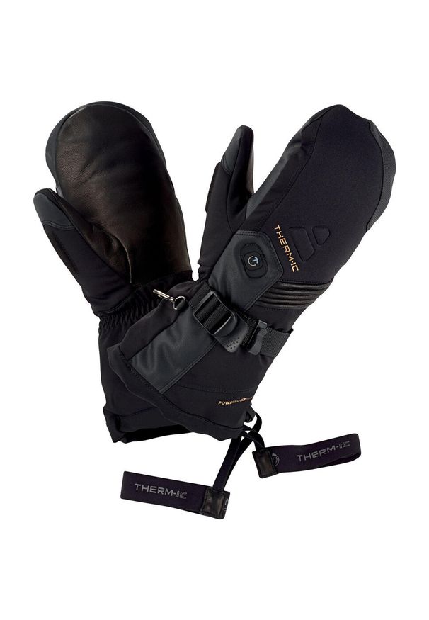 Dr. Martens - Mitenka narciarski czlowiek Therm-ic Ultra Heat Mittens Men do 10 godzin ciepla. Kolor: czarny. Materiał: skóra. Technologia: Primaloft. Sport: narciarstwo