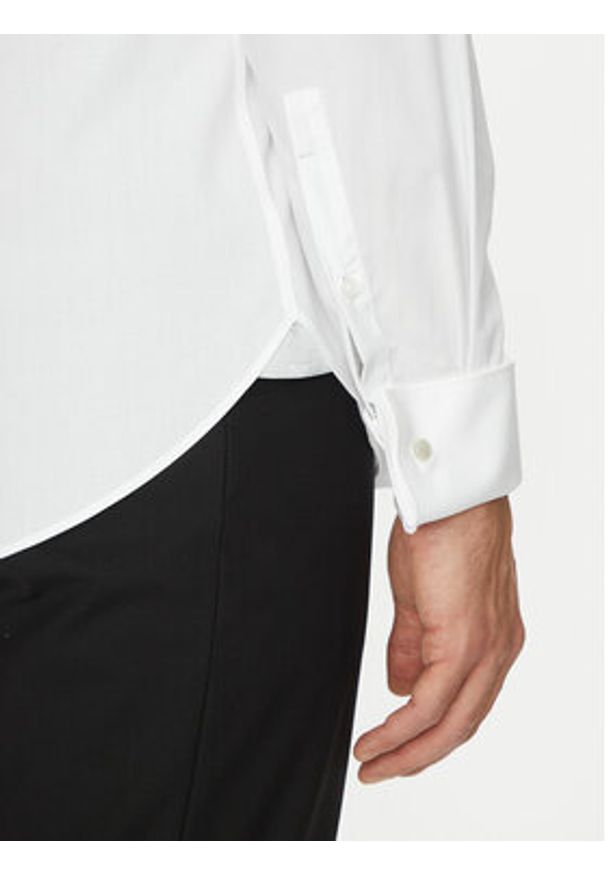 Michael Kors Koszula MK0DS01002 Biały Slim Fit. Kolor: biały. Materiał: bawełna