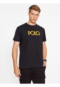 Polo Ralph Lauren T-Shirt 710920207001 Czarny Regular Fit. Typ kołnierza: polo. Kolor: czarny. Materiał: bawełna