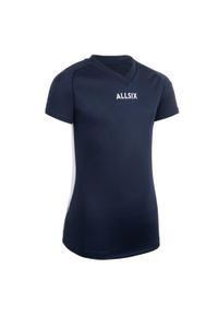 ALLSIX - Koszulka siatkarska dla dziewczynek Allsix V100 granatowa. Kolor: niebieski. Materiał: materiał, poliester