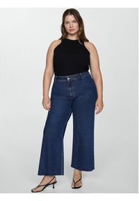 mango - Mango Jeansy Catherin 77014025 Granatowy Wide Leg. Kolor: niebieski #6