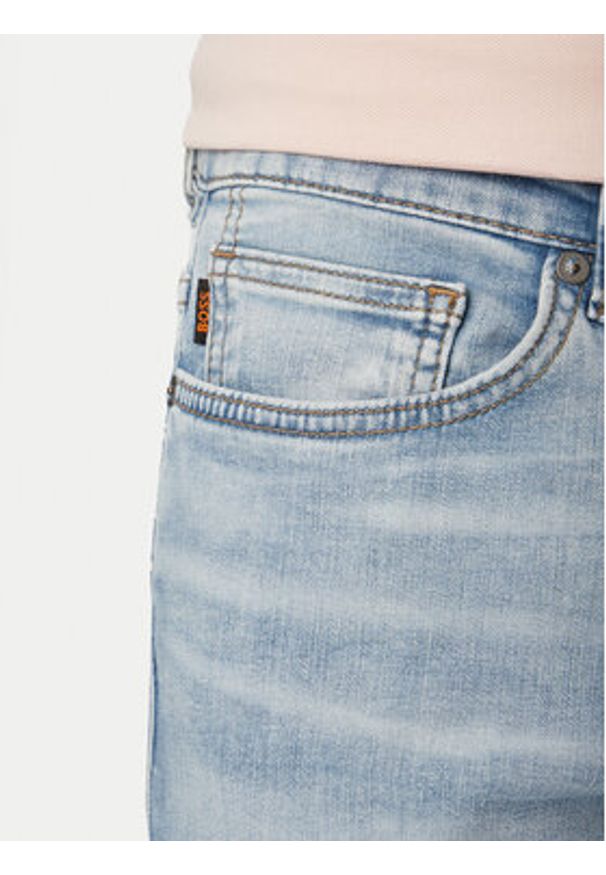 BOSS Jeansy Delaware Bo 50556874 Niebieski jasny Slim Fit. Kolor: niebieski