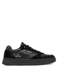 Sneakersy Aeronautica Militare. Kolor: czarny