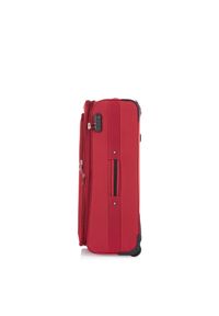 Ochnik - Komplet walizek na kółkach 19'/24'/28'. Kolor: czerwony. Materiał: poliester, kauczuk, materiał, nylon, guma #5