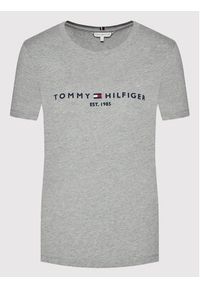 TOMMY HILFIGER - Tommy Hilfiger T-Shirt Heritage WW0WW31999 Szary Regular Fit. Kolor: szary. Materiał: bawełna #5