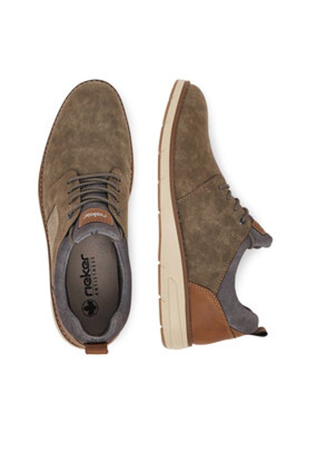 Rieker Półbuty 11351-25 Brązowy. Kolor: brązowy. Materiał: skóra