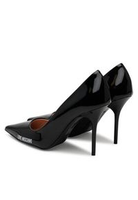 Love Moschino - LOVE MOSCHINO Szpilki JA10089G1MIH0000 Czarny. Kolor: czarny. Materiał: skóra. Obcas: na szpilce #5