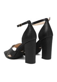 DeeZee Sandały CEO-998877 Czarny. Kolor: czarny. Materiał: materiał #4