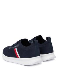 TOMMY HILFIGER - Tommy Hilfiger Sneakersy Lightweight Knitted Runner FM0FM05756 Granatowy. Kolor: niebieski. Materiał: materiał #3