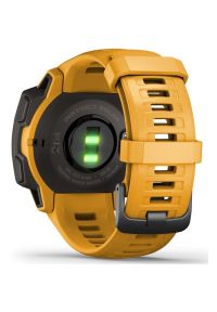 Zegarek sportowy GARMIN Instinct Solar Żółty. Kolor: żółty. Materiał: włókno. Styl: sportowy #2