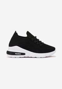 Renee - Czarne Buty Sportowe Philone. Okazja: na co dzień. Kolor: czarny. Materiał: jeans. Sport: bieganie #6