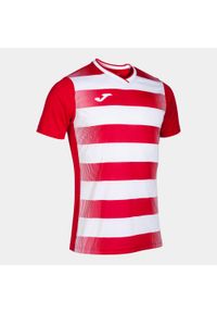 Koszulka do piłki nożnej męska Joma Europa V. Kolor: wielokolorowy, biały, czerwony. Sport: piłka nożna #1