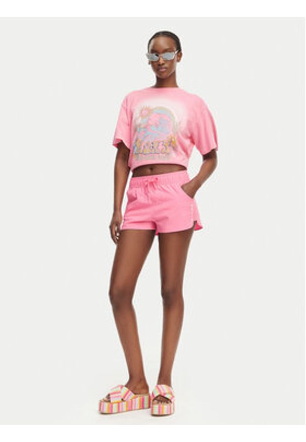 Roxy Szorty sportowe ERJBS03298 Różowy jasny Regular Fit. Kolor: różowy. Materiał: syntetyk