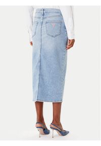 Guess Spódnica jeansowa W5YD1L D5QQ0 Niebieski Regular Fit. Kolor: niebieski. Materiał: bawełna, syntetyk #4