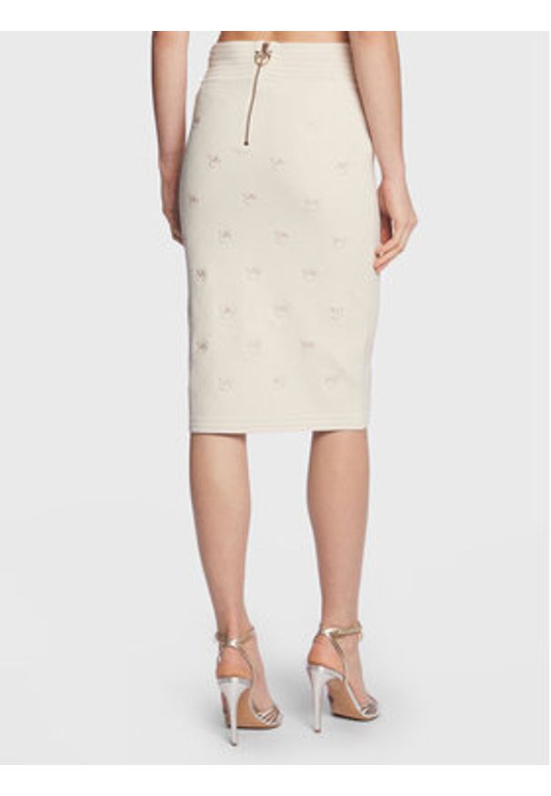 Pinko Spódnica ołówkowa 100144 A0HW Beżowy Slim Fit. Kolor: beżowy. Materiał: wiskoza